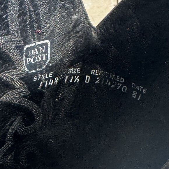 Dan Post Milwaukee Western Boots Mens Size 11.5 D Brown Leather Cowboy 1148 - Picture 8 of 9